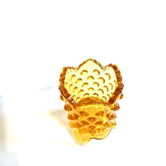 Vintage Fenton Amber Toothpick Holder - Picture 3 of 6